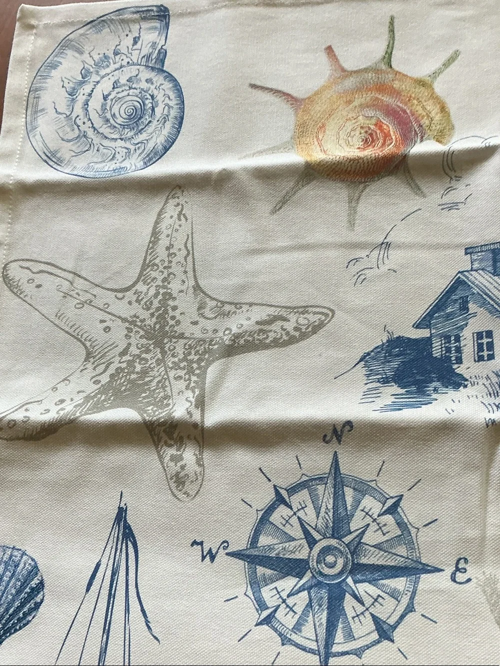 Michel Design Works Nautical Cotton Tea Towel - NEW